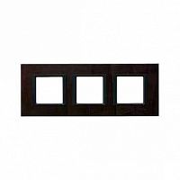 Рамка 3 поста UNICA CLASS, темно-коричневый | код. MGU68.006.7P2 | Schneider Electric